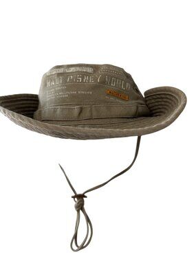 Disney Parks Walt Disney World Cotton Safari Bucket Adult Hat Khaki Authentic